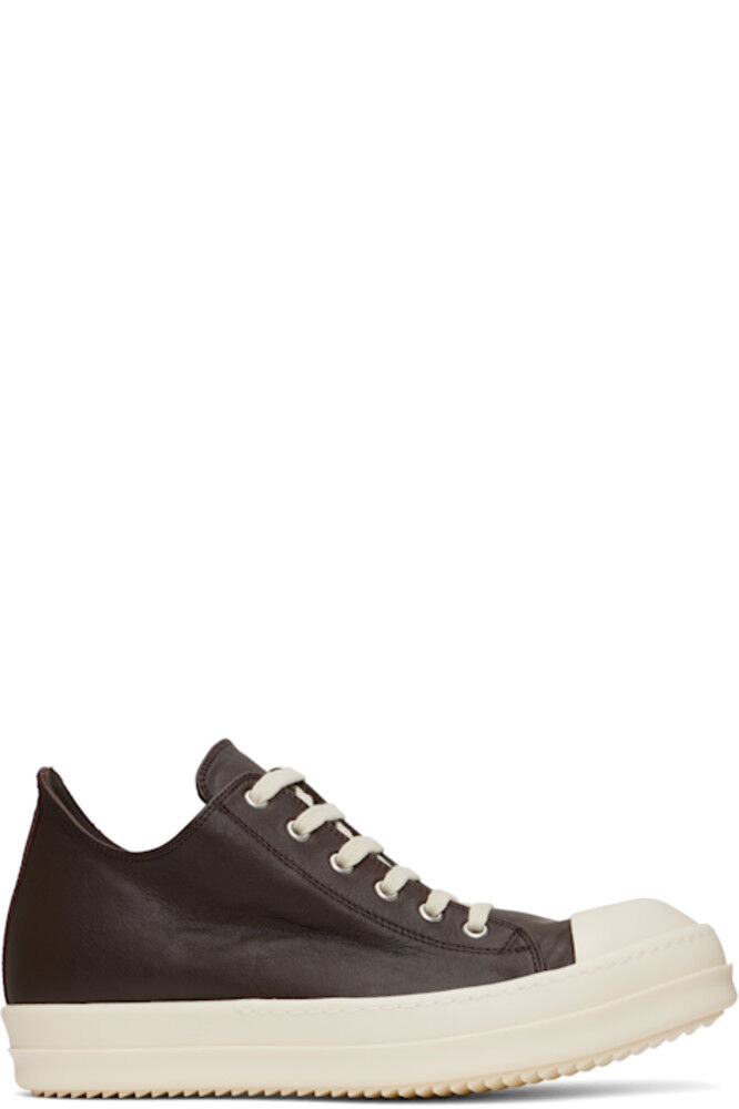 

Коричневые кроссовки Hollywood Low Sneaks Rick Owens