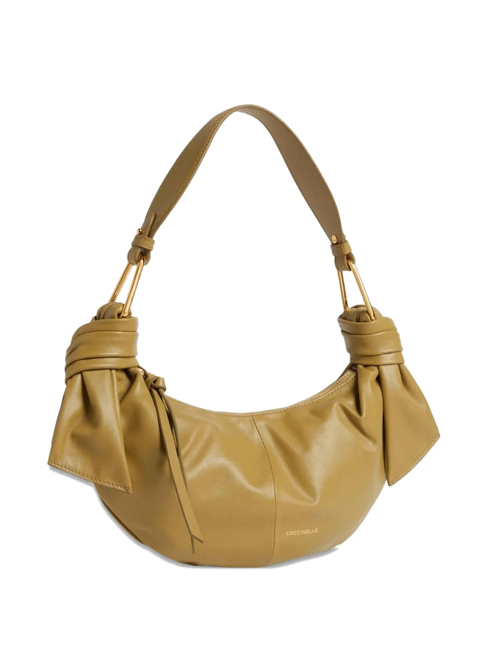 

Малая кожаная сумка через плечо furoshiki Coccinelle, бежевый