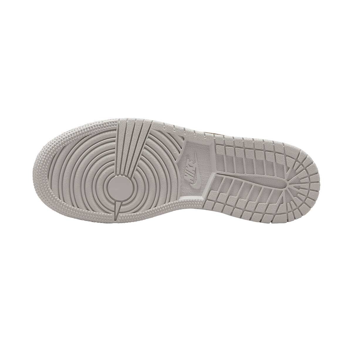 Кроссовки Air Jordan 1 Mid SE GS, цвет White/Oxidized Green-Sail-Neutral Grey — фото 3