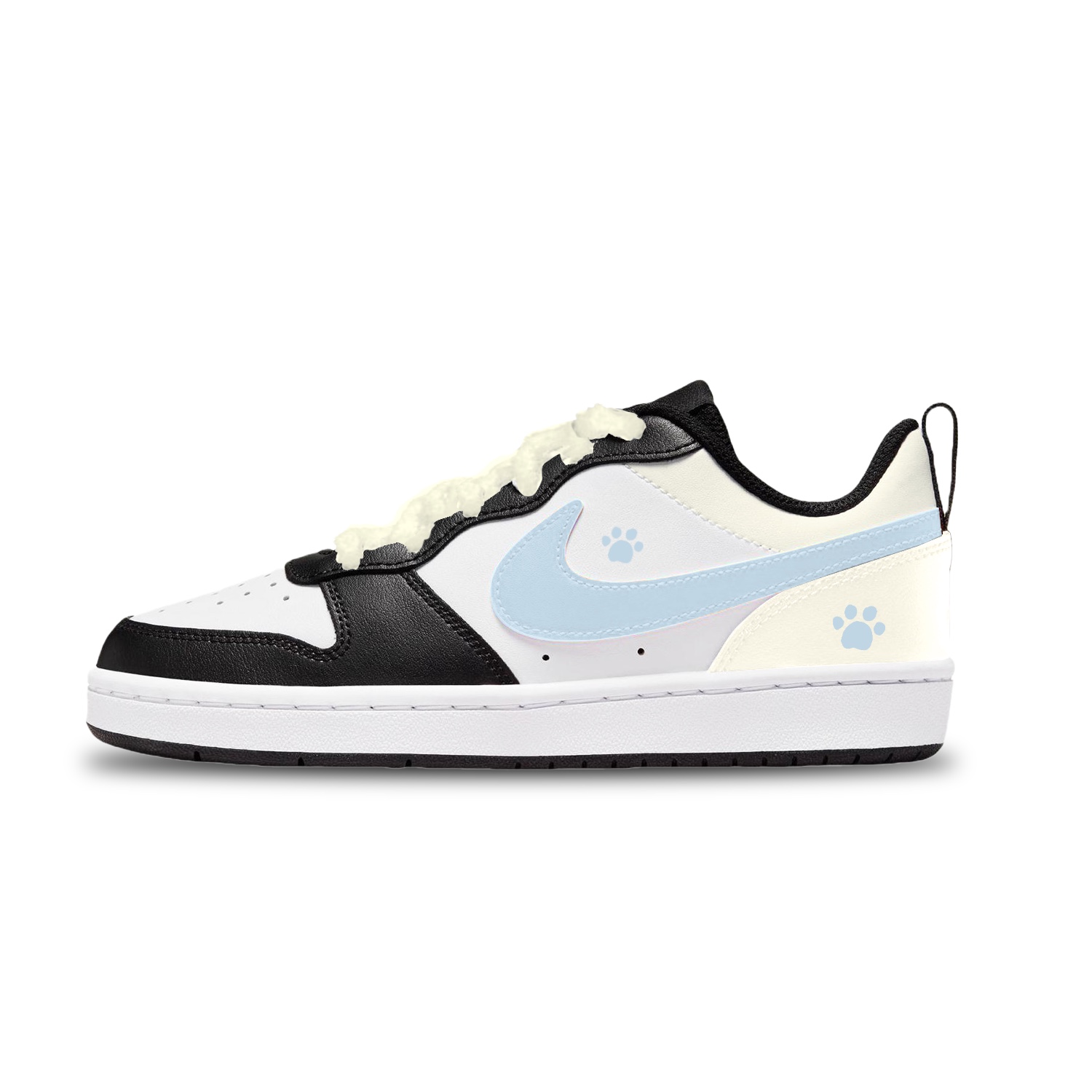 

Nike Кроссовки для скейтбординга Court Borough Low top Kids' Black White Light Blue Unisex
