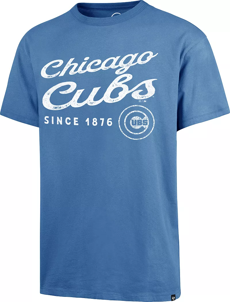 

Синяя мужская футболка с надписью Chicago Cubs '47