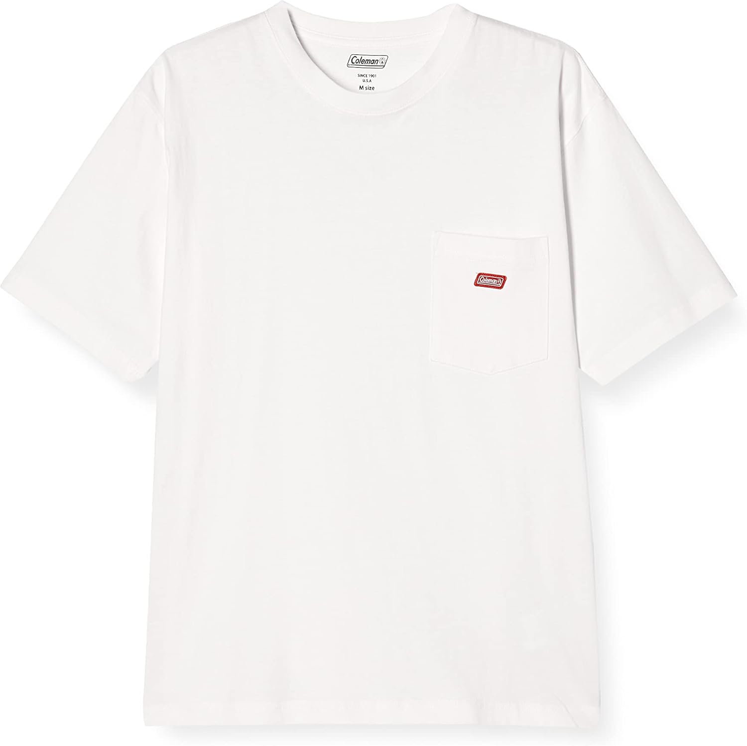 

Футболка Coleman с круглым вырезом, короткими рукавами и карманами, белый
