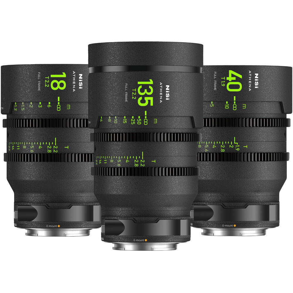 

Комплект из 3 полнокадровых объективов NiSi ATHENA PRIME T2.2/1.9 (Sony E, крепления для вставных фильтров)