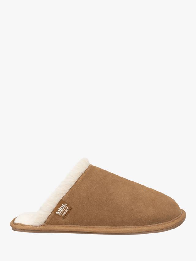 Isotoner женские мюли из натуральной замши totes, Tan