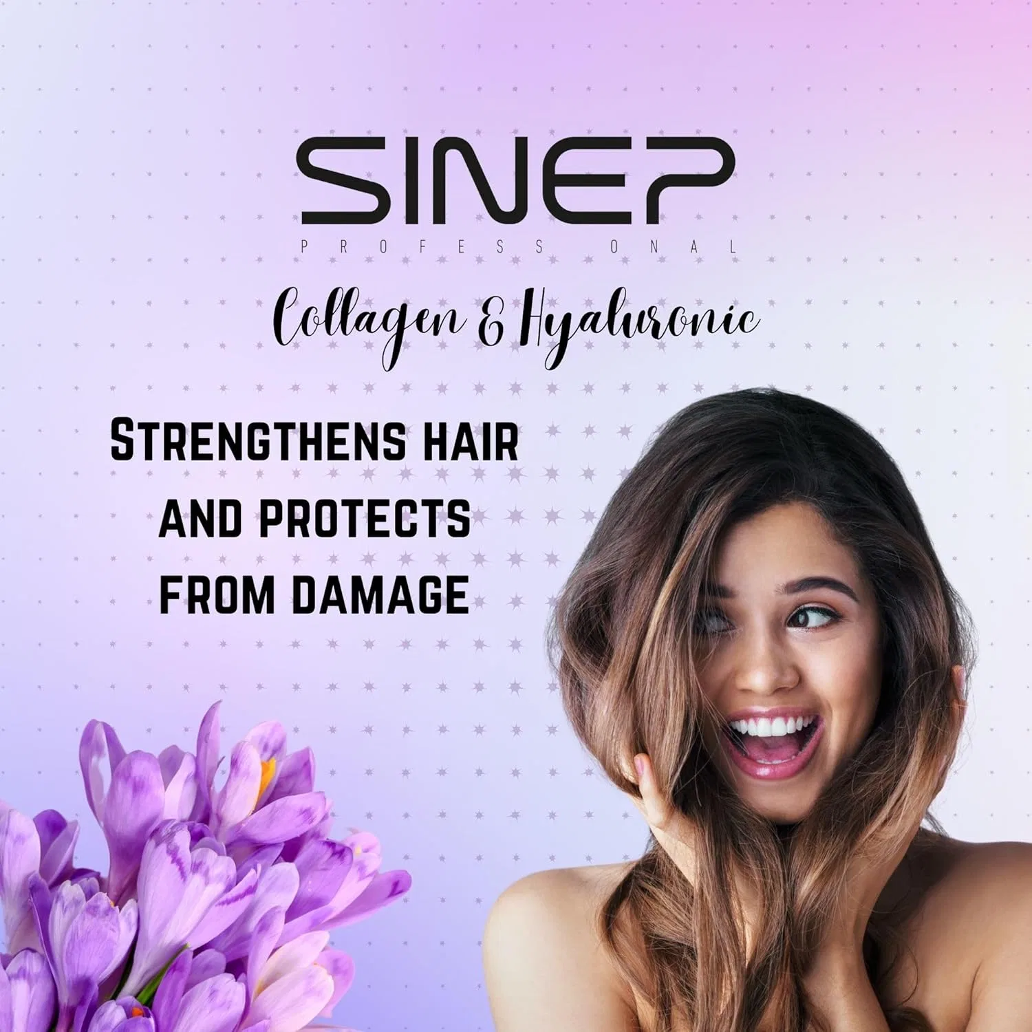 Шампунь SINEP Professional Keratin & Biotin 1000 мл для поврежденных волос Sinep — фото 3
