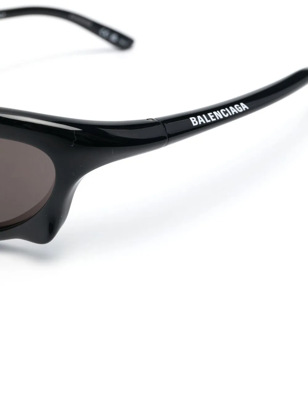 Солнцезащитные очки Bat в прямоугольной оправе Balenciaga Eyewear, черный — фото 3