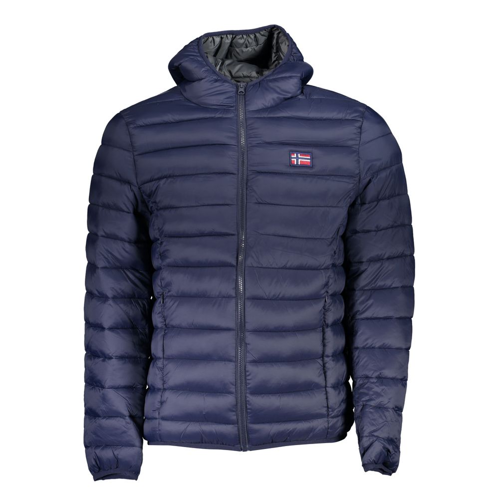 

Шикарная синяя куртка из полиамида с капюшоном Geographical Norway