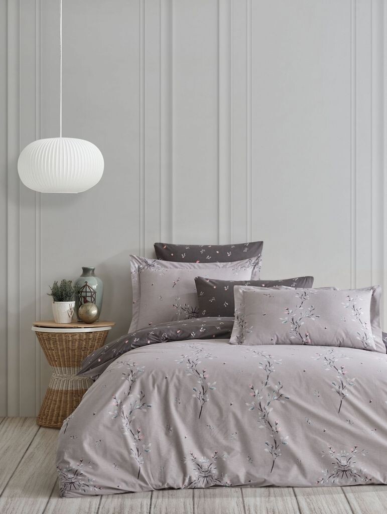 

L'Essentiel Linge de Maison, Mayda - Grey, Чехол на подушку Ranforce (DE), серый, 100 % ХЛОПОК RANFORCE, 80 x 80 см