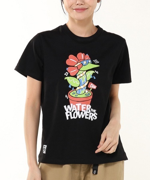 

Футболка с коротким рукавом, принтом спереди и защитой от насекомых CHUMS, черный