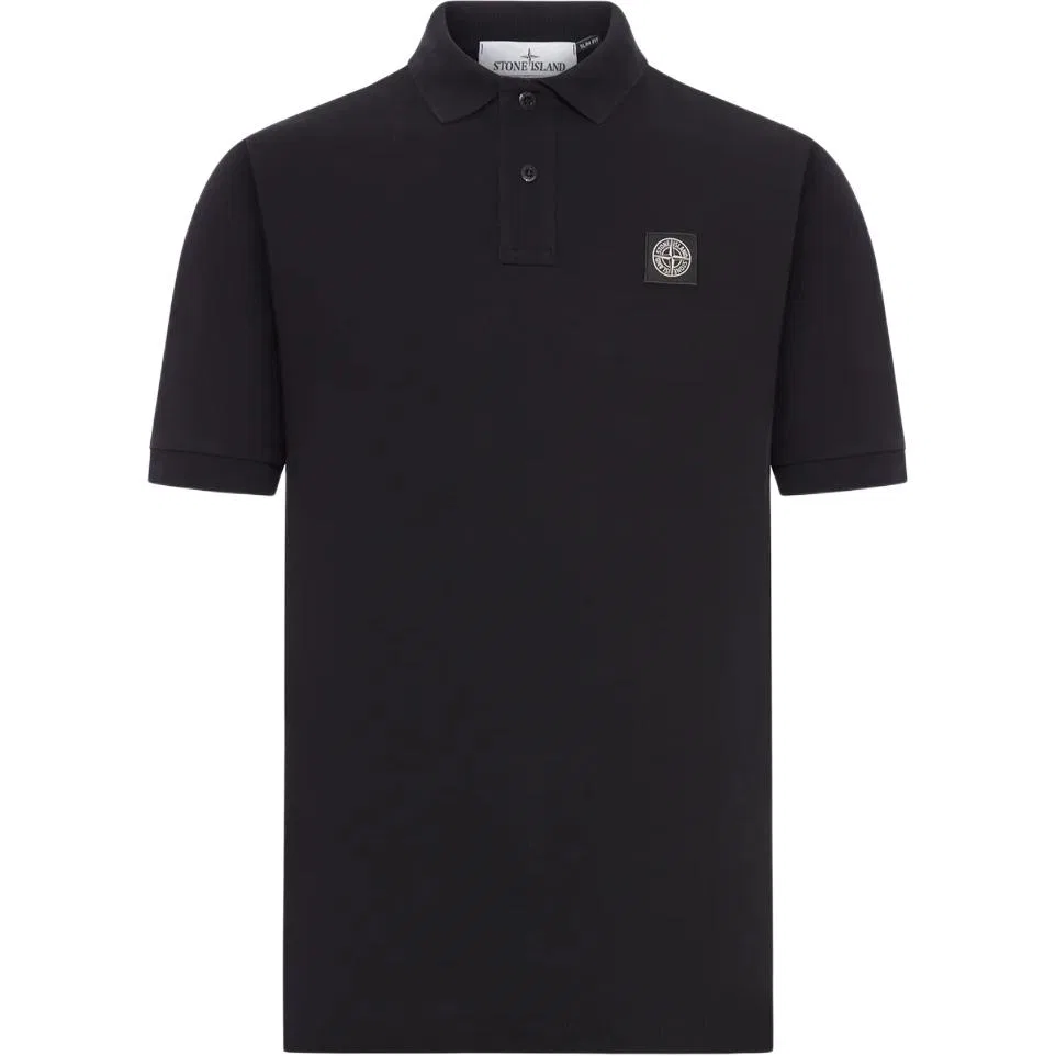 Поло с коротким рукавом Compass-Patch STONE ISLAND, Black