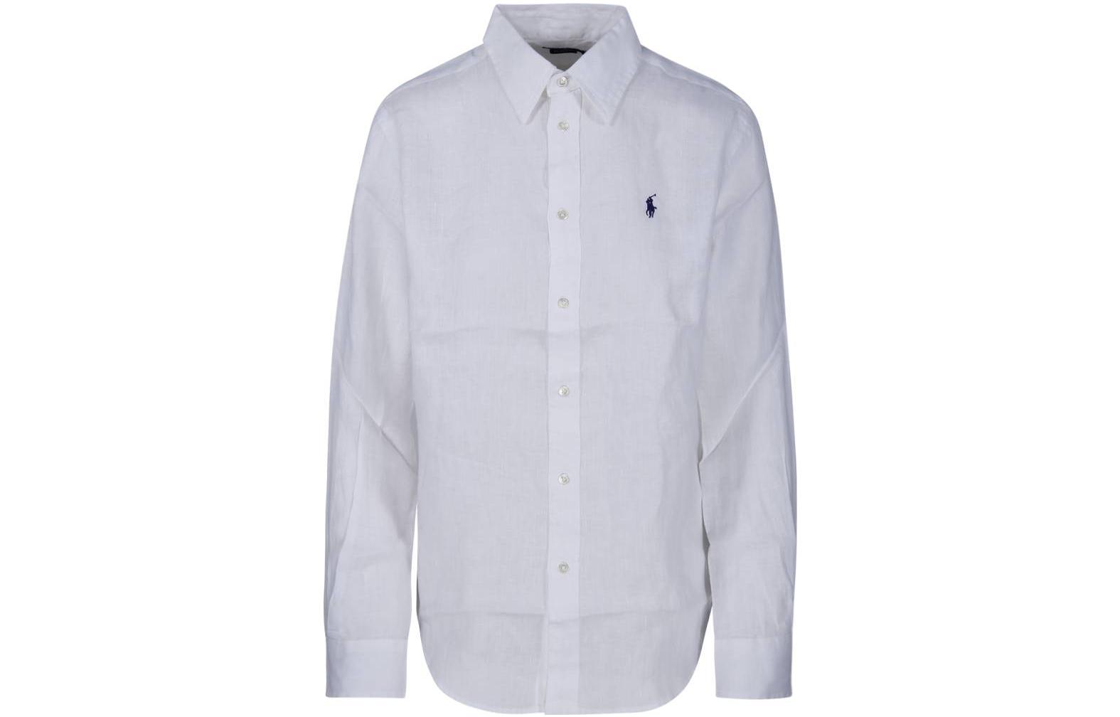 

Поло Пони Льняная Рубашка Polo Ralph Lauren, Белый