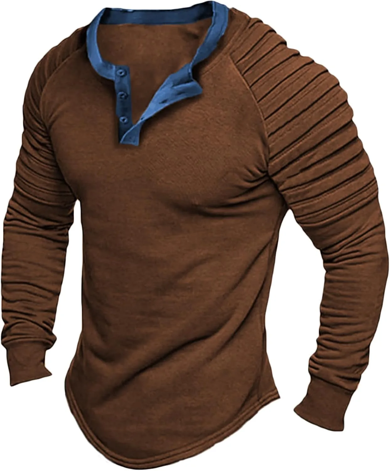 

Мужская футболка с длинным рукавом реглан и пэчворк