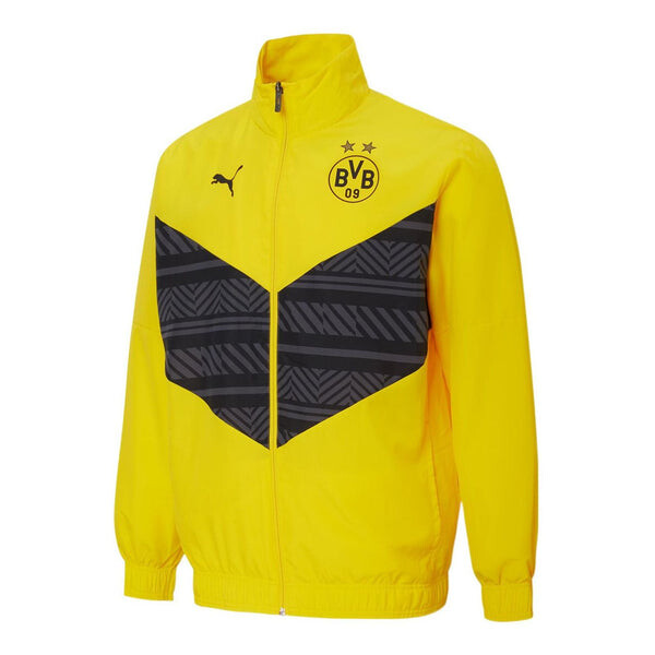 

Куртка borussia dortmund 22/23 prematch jacket 'yellow' Puma, желтый