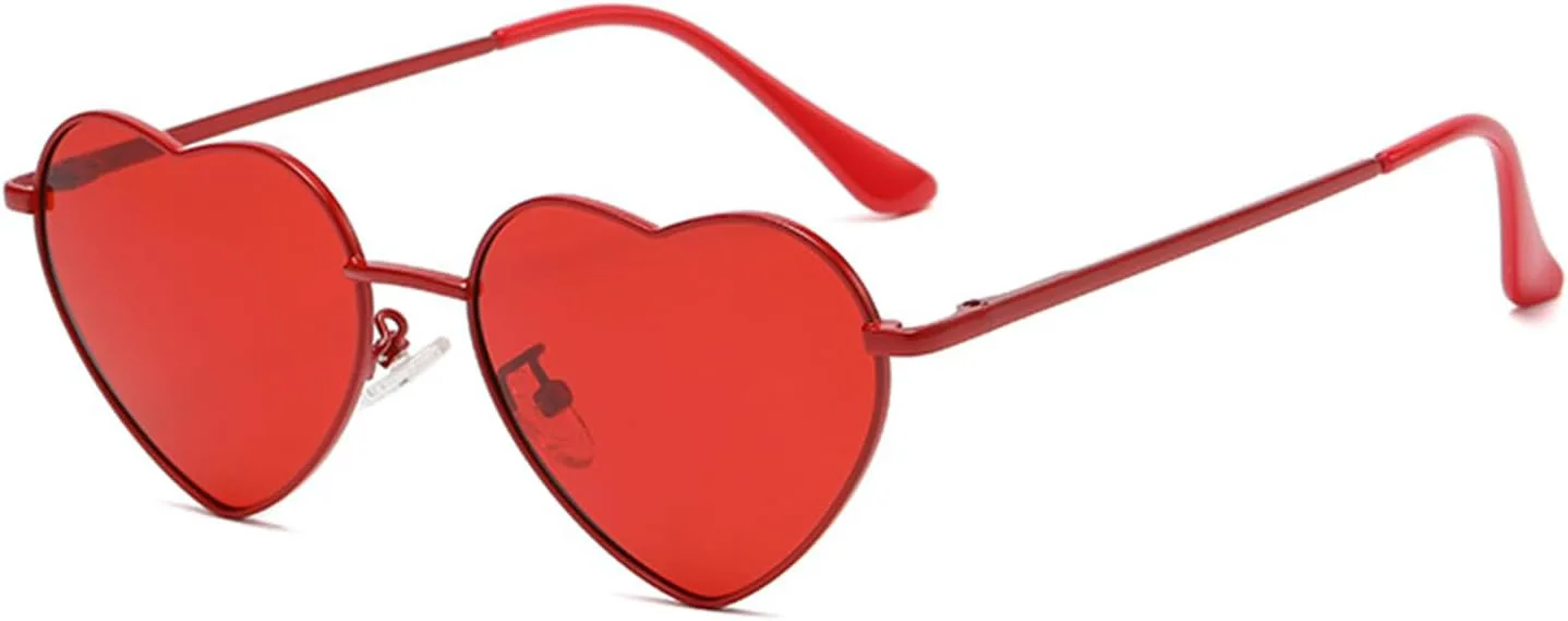 

Поляризованные солнцезащитные очки в форме сердца для женщин, модный стиль, металлическая оправа, солнцезащитные очки в форме сердца для дам Kyiduo, C16 Red