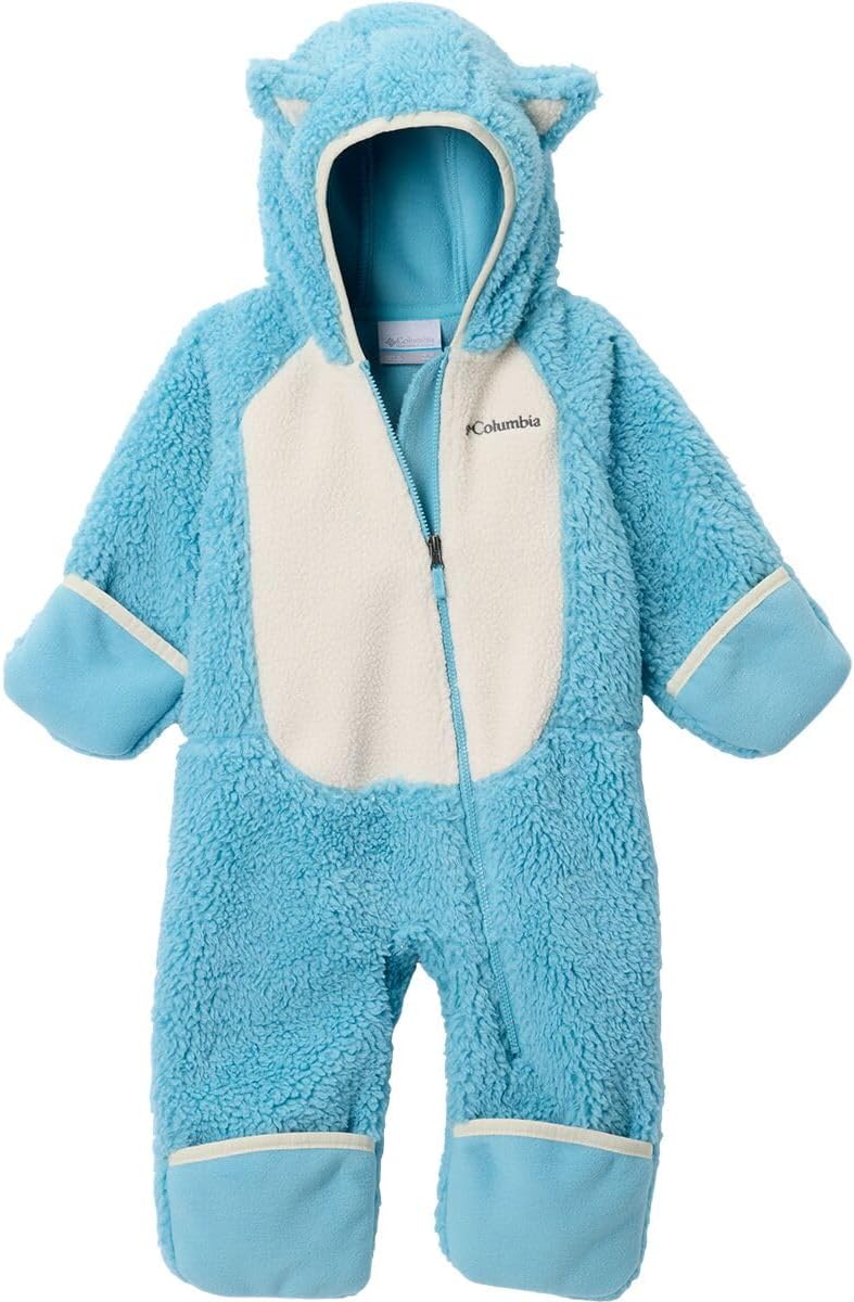 Columbia Unisex Baby Foxy Baby Sherpa Bunting, Vintage Blue/Chalk — фото 3