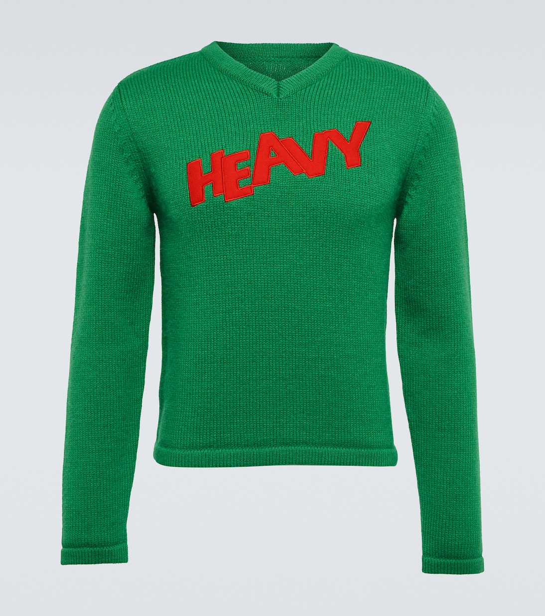 

Вышитый свитер из смесовой шерсти ERL, зеленый