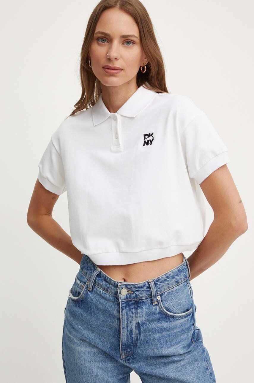 

Дкное поло DKNY, бежевый