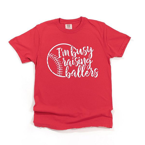 

Футболка I'M busy raising ballers garment dyed Simply Sage Market, Red, Зеленый, Футболка I'M busy raising ballers garment dyed Simply Sage Market, Red