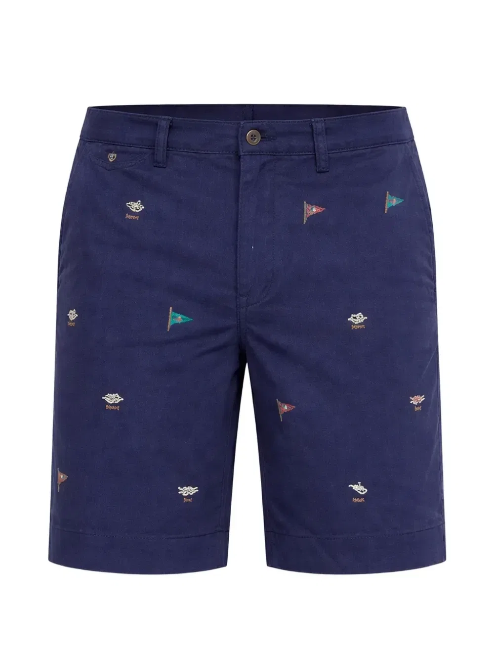 Шорты из хлопка с вышивкой POLO RALPH LAUREN, синий