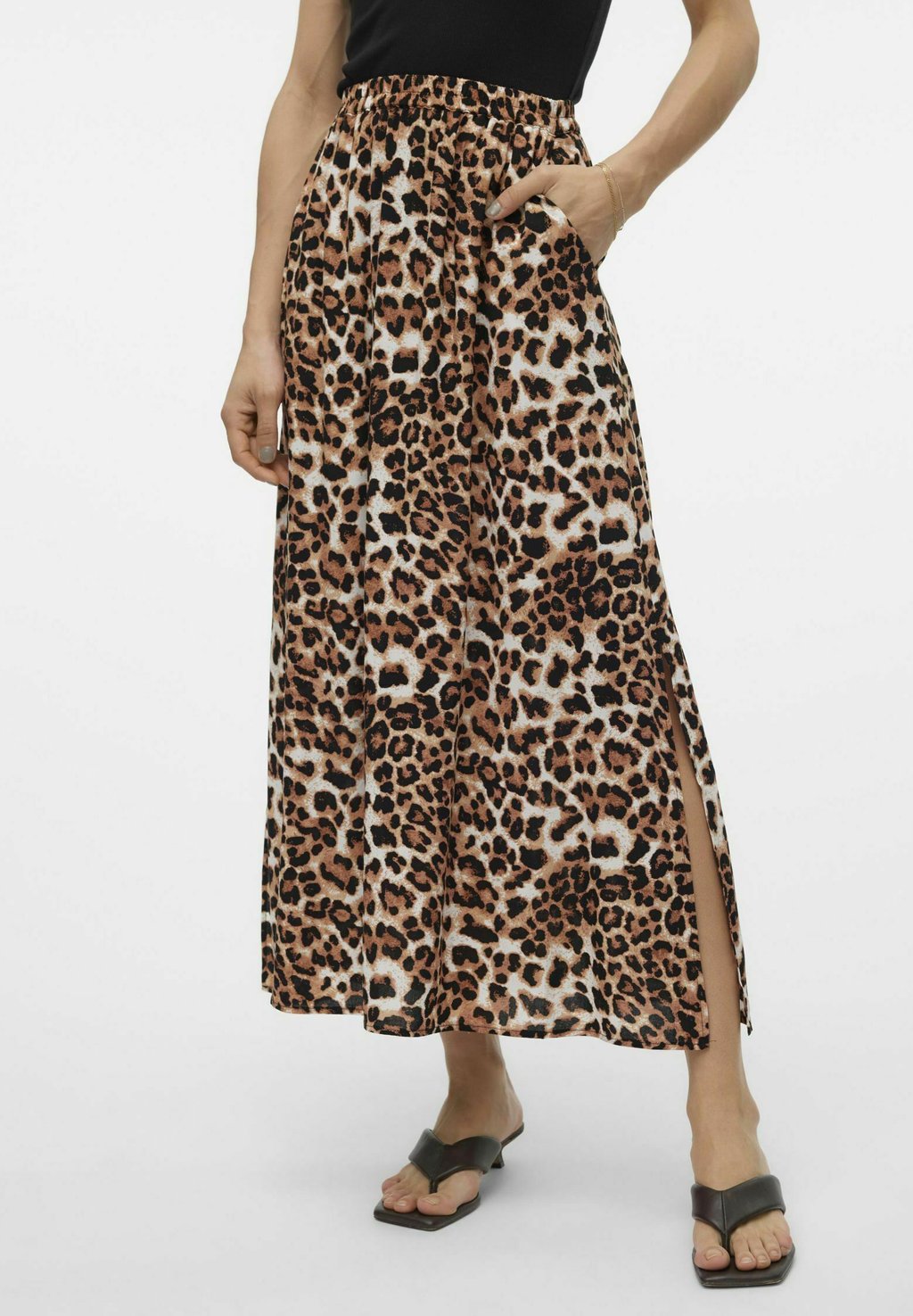 

Юбка макси VMEASY HOHE TAILLE Vero Moda, коричневый