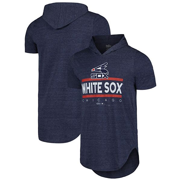 

Мужская худи-футболка tri-blend chicago white sox в темно-синем цвете Majestic Threads
