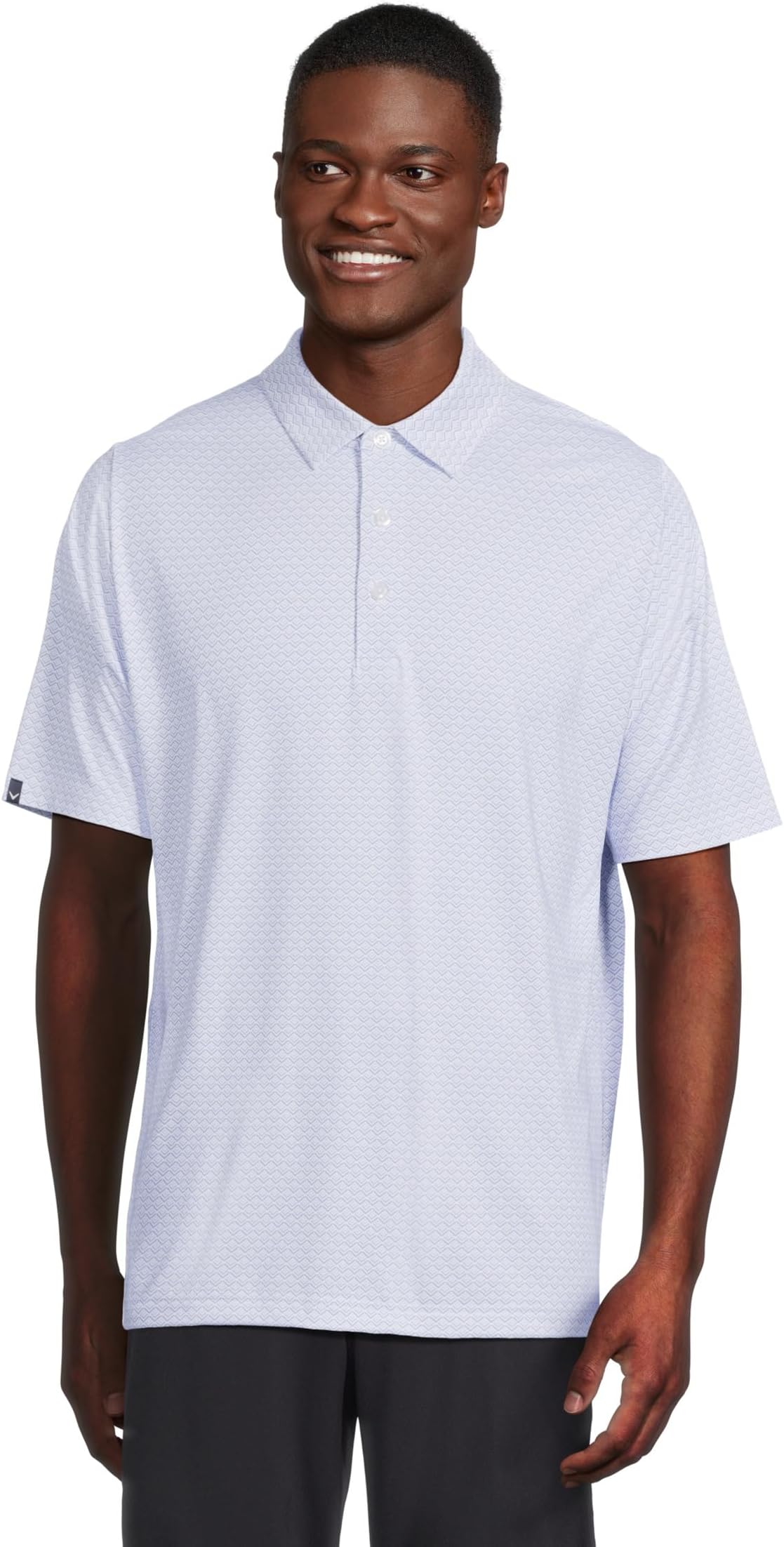 

Мужское поло с градиентным шевронным принтом Callaway, Spring Lavender