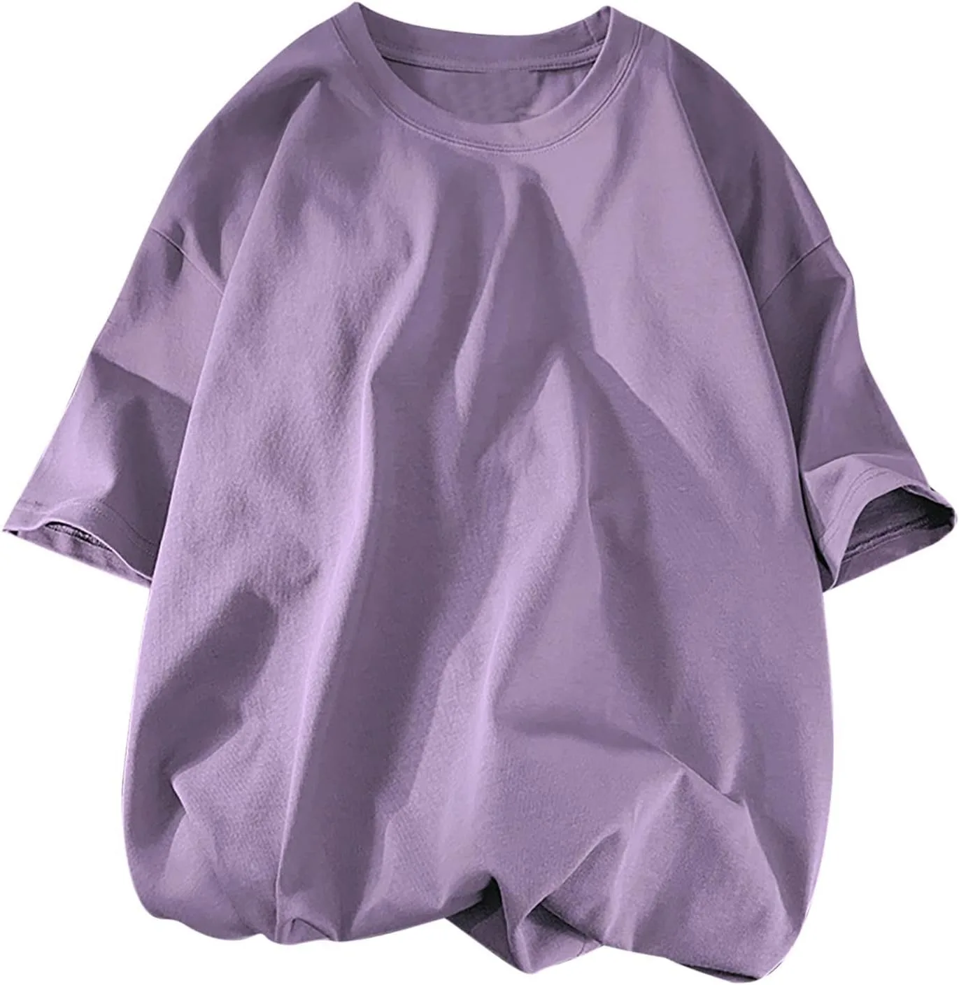 

Мужская футболка Oversized с коротким рукавом и круглым вырезом QUNPIU