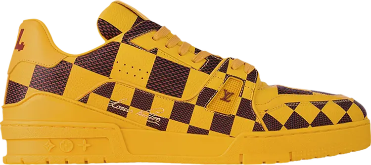 

Кроссовки Louis Vuitton Trainer 'Damier Pop - Yellow', желтый