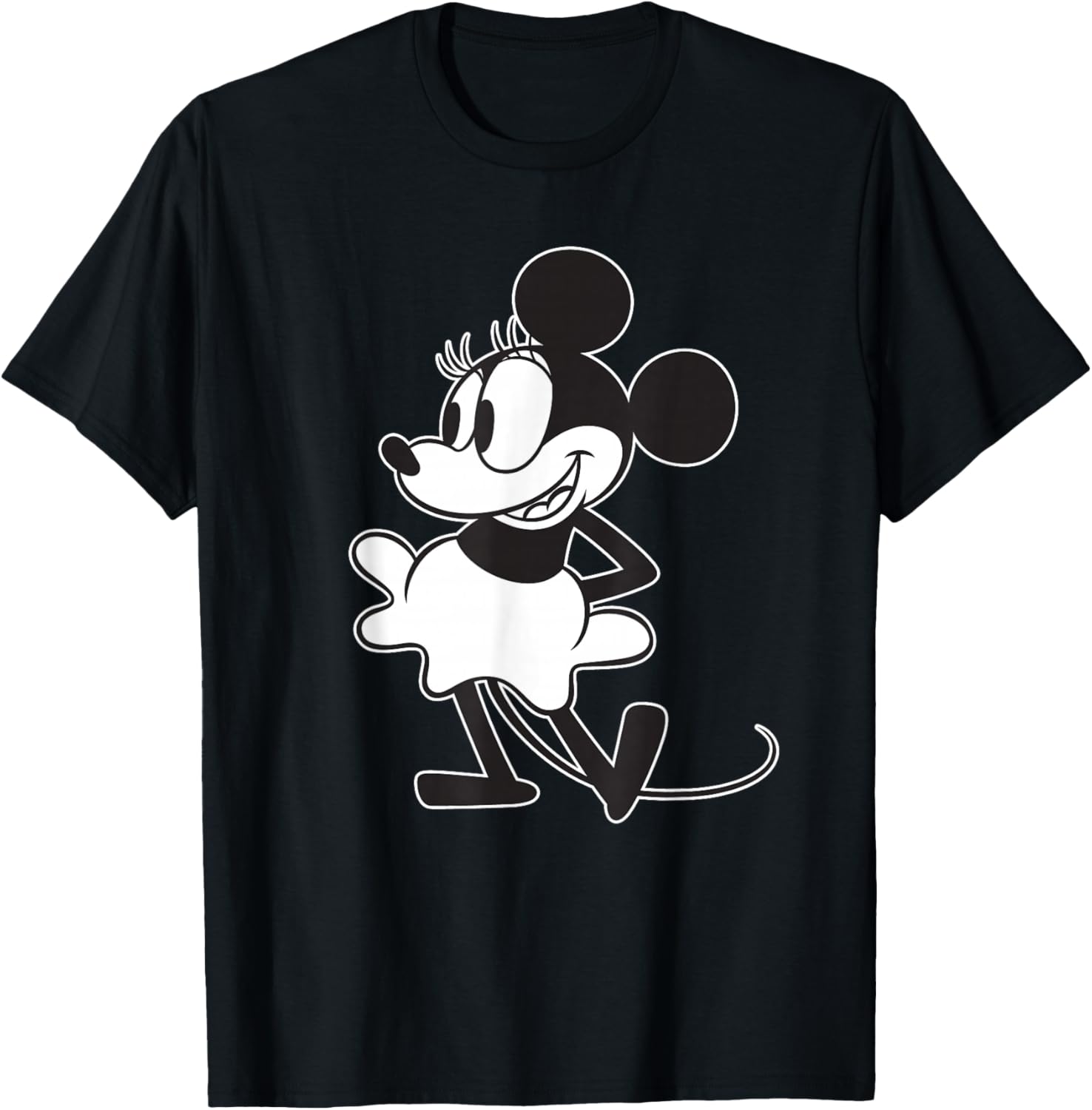 

Винтажная футболка Disney с Минни Маус, черная