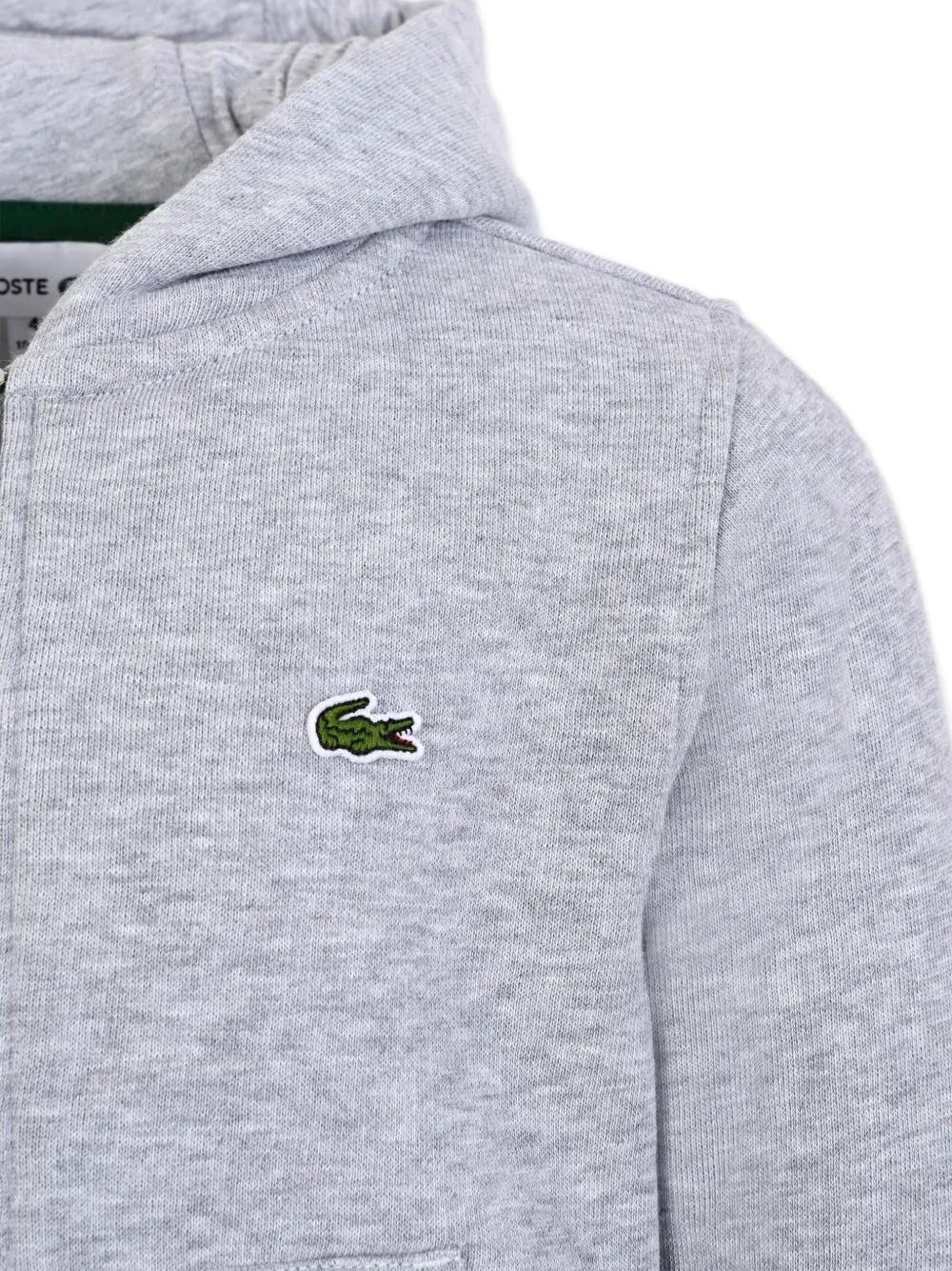 Толстовка hooded zip-up top Lacoste Kids, серый — фото 3