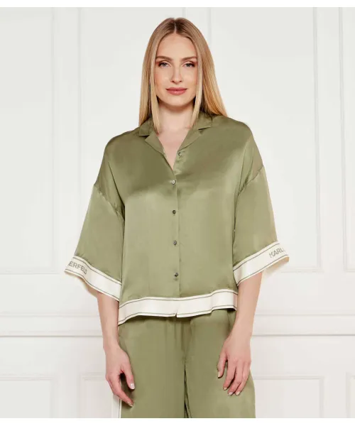 

Рубашка Relaxed fit Karl Lagerfeld, зеленый