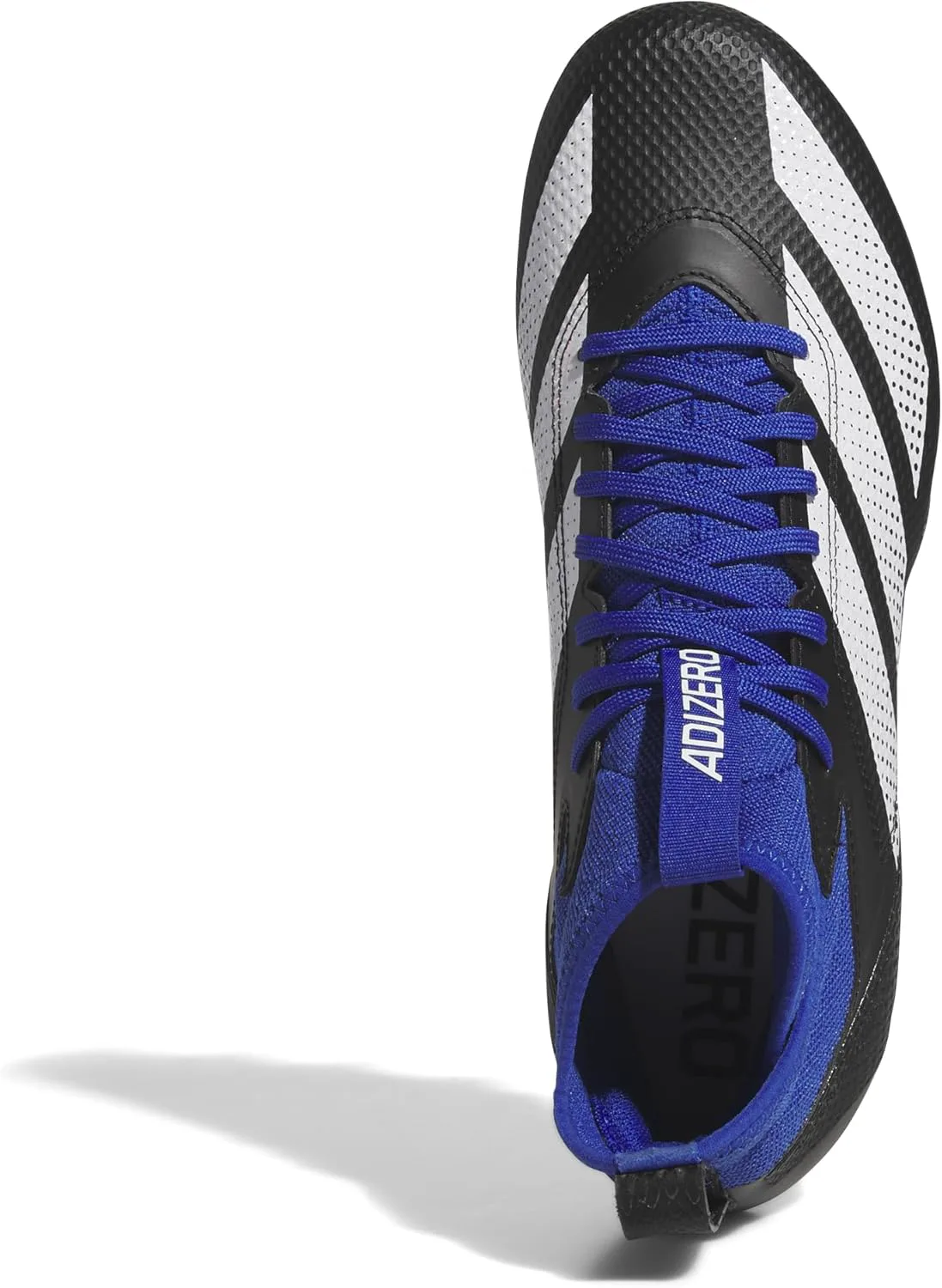 Футбольные бутсы Adidas Adizero Impact для взрослых, унисекс, черный/белый/синий — фото 2