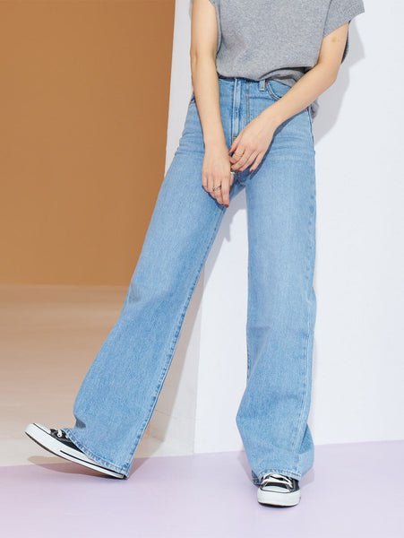 Джинсы с широкими штанинами, цвет светло-индиго Levi's, Light Indigo - Worn In