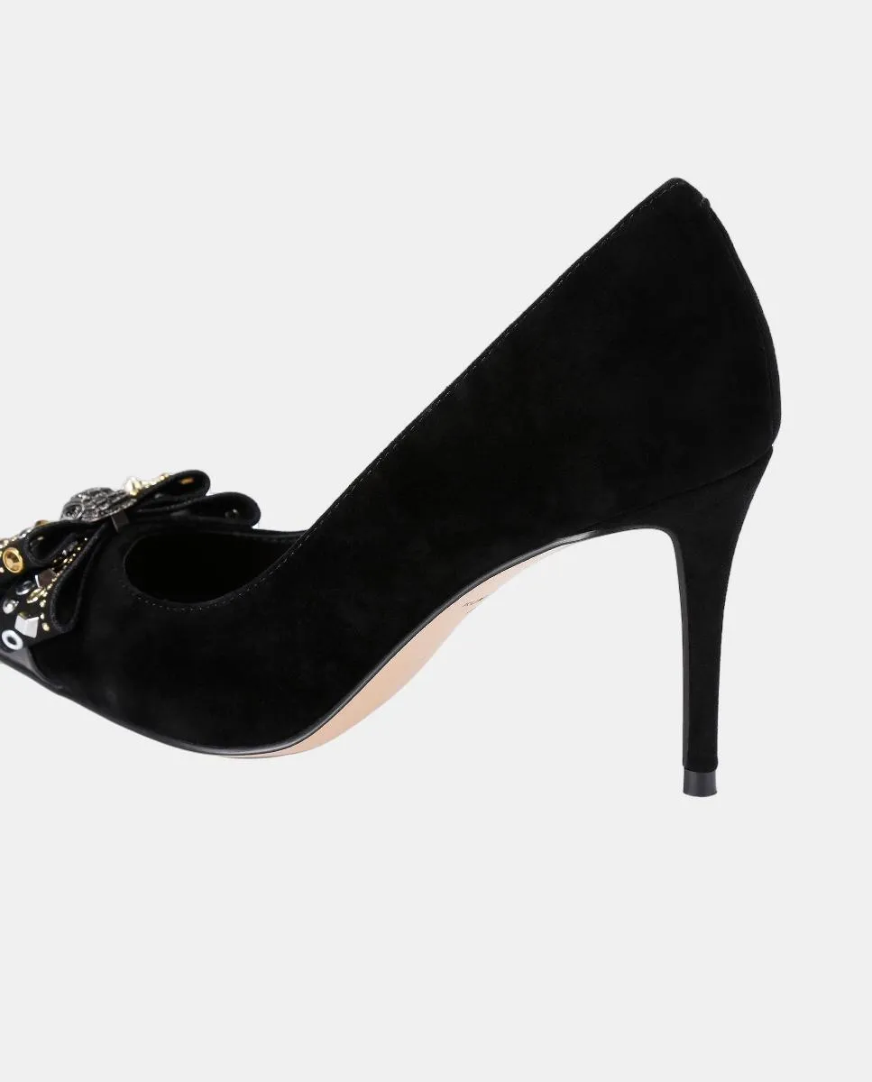 Женские туфли Belgravia из кожи с бантом Kurt Geiger, черный — фото 3