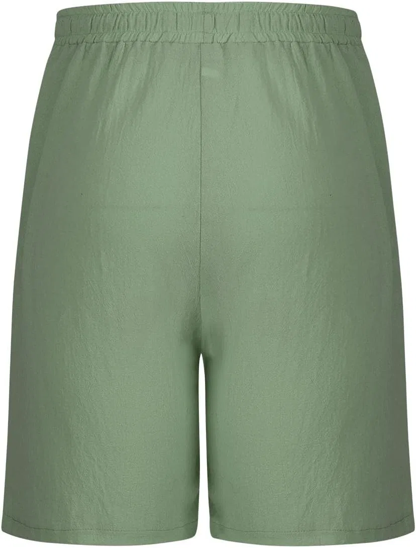 Шорты Active Straight Leg Elastic Waist Green — фото 3