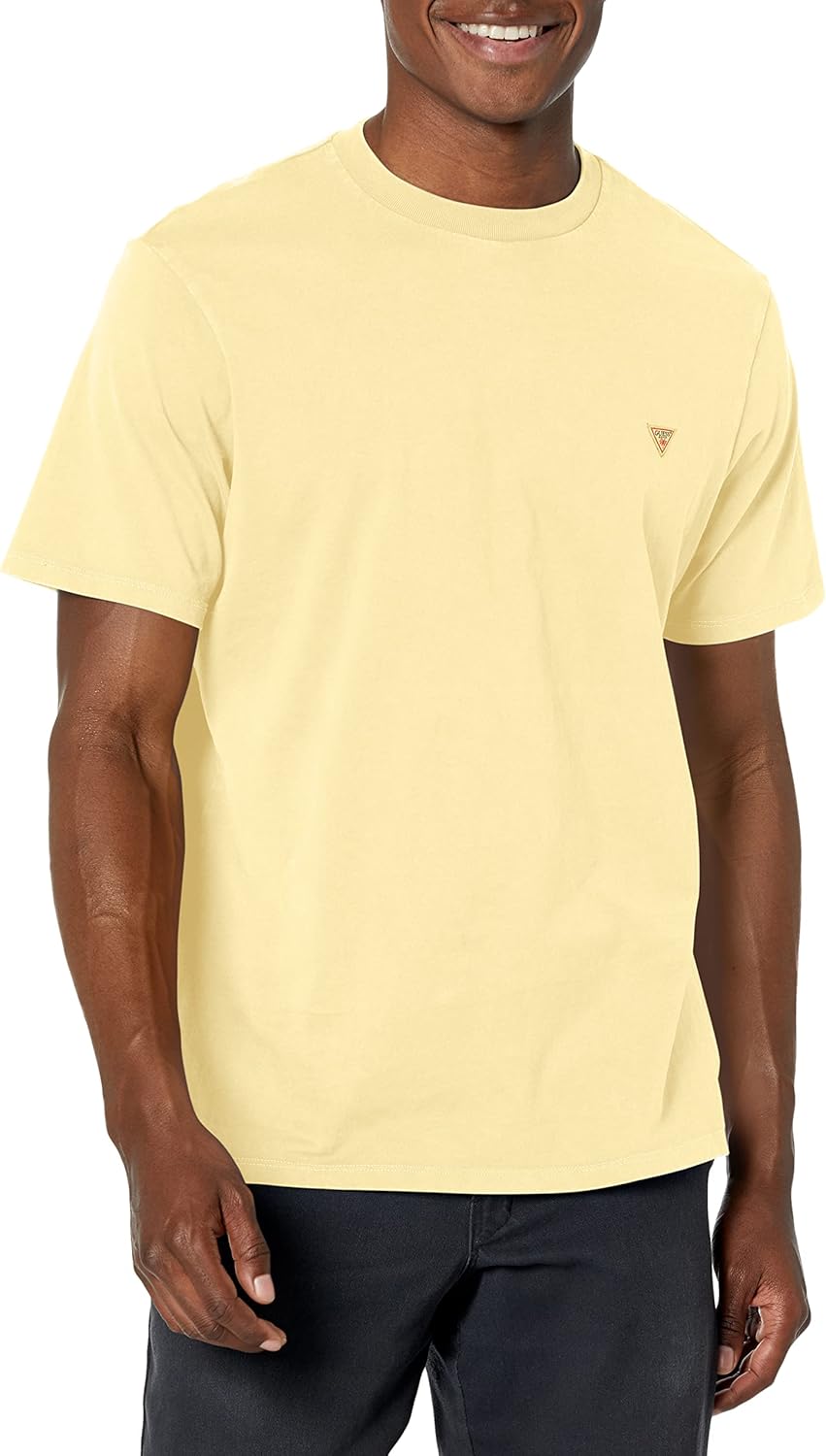 

Мужская футболка GUESS с коротким рукавом и круглым вырезом с треугольными чашечками, Saffron Tea, Черный, Мужская футболка GUESS с коротким рукавом и круглым вырезом с треугольными чашечками, Saffron Tea