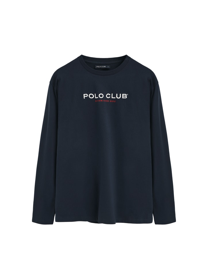 

Polo Club Рубашка с длинными рукавами темно-синего цвета