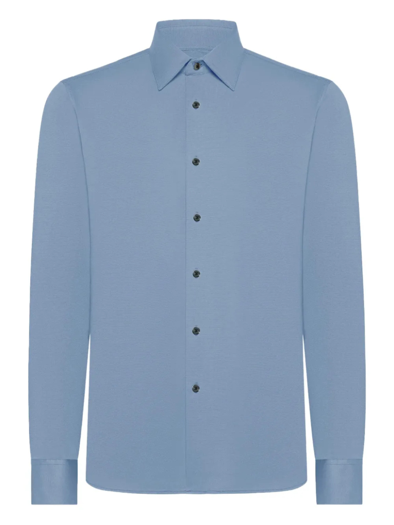 

Рубашка RRD с длинным рукавом и застежкой на пуговицы, синий