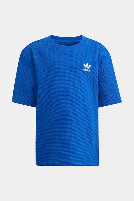 Комплект детский из футболки и шорт Adidas Originals, синий — фото 3