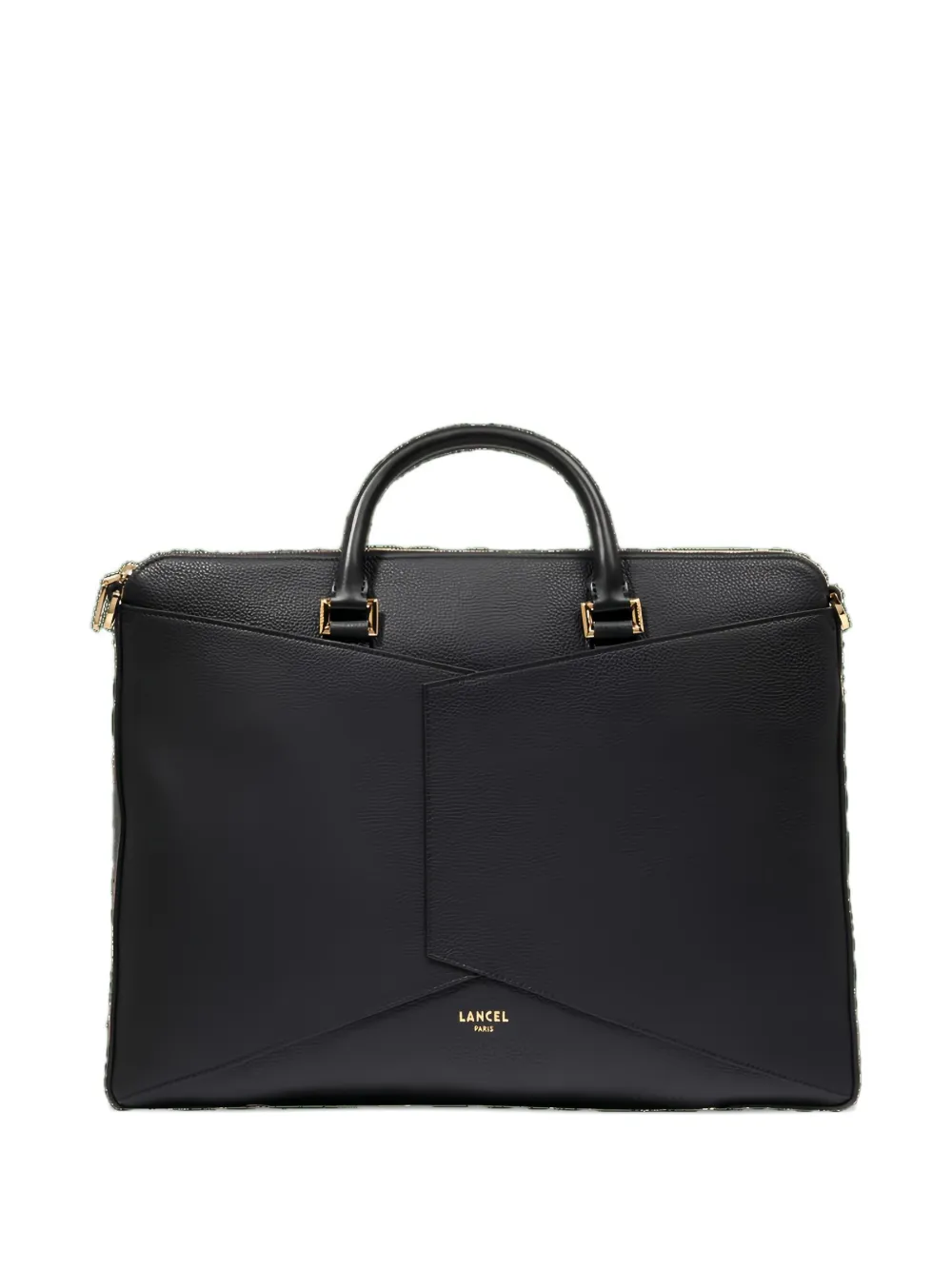 

Кожаная сумка-конверт для ноутбука Lancel, черный