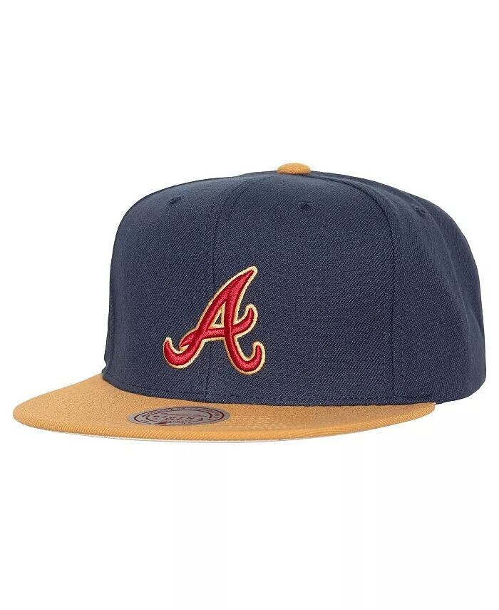 

Мужская темно-синяя кепка Atlanta Braves Work It Snapback Mitchell & Ness, синий