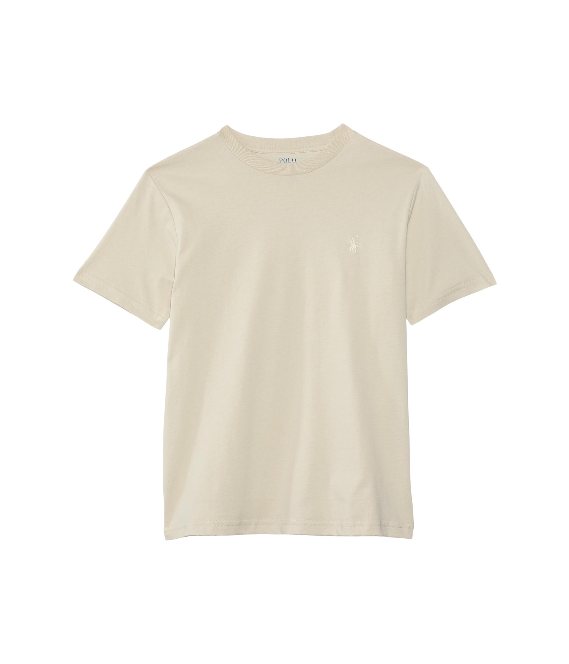 

Футболка Polo Ralph Lauren Kids Cotton Jersey Crew Neck Tee, цвет Basic Sand/C1113