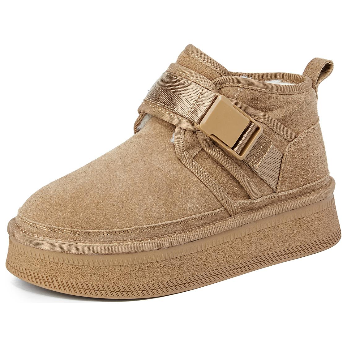 ZGR Тёплые утеплённые короткие зимние сапоги для женщин Ginger Yellow, цвет Ginger Yellow
