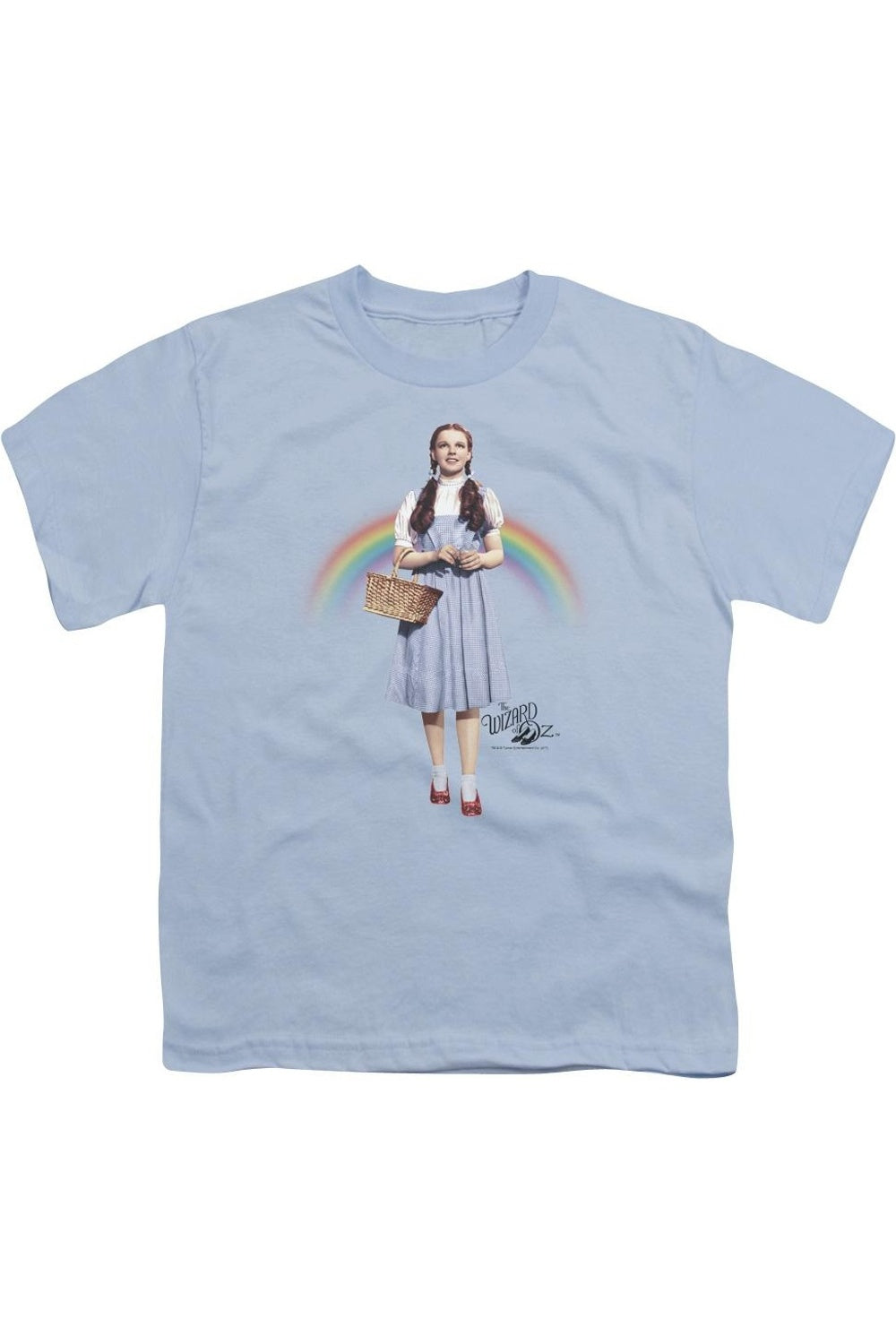 

Футболка с коротким рукавом для детей "Волшебник страны Оз" Over The Rainbow Gildan, светло-голубой