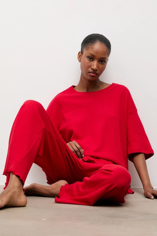 

Хлопковая пижама answear lab Answear.LAB, красный