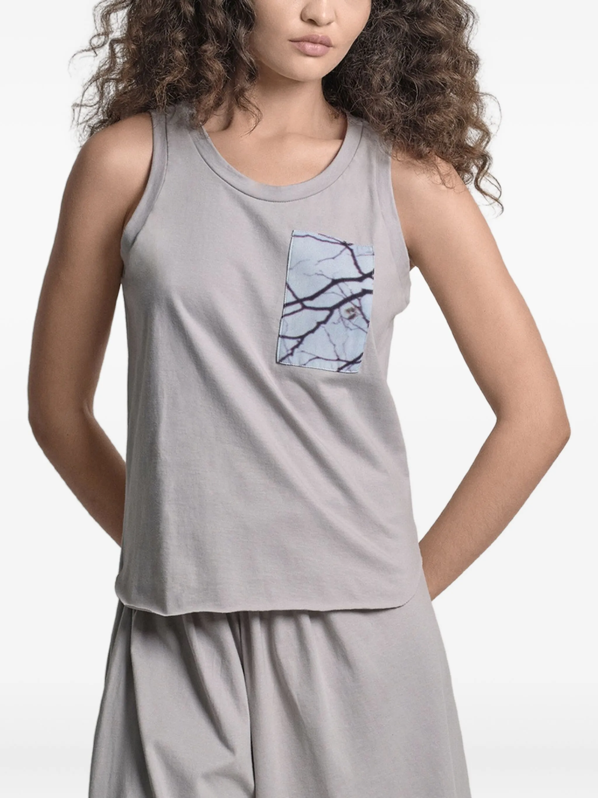 

Топ с принтом Uma | Raquel Blay, серый