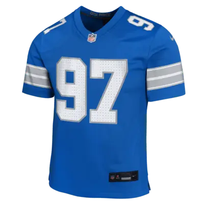 Джерси Nike Aidan Hutchinson Detroit Lions, синий