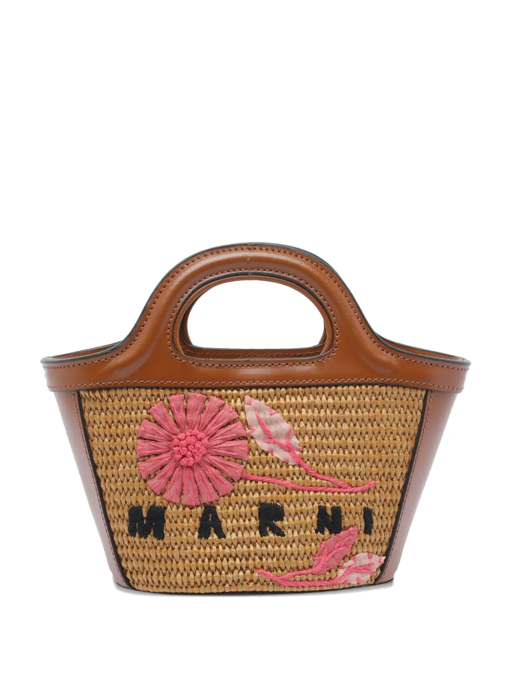 

Сумка-клатч Tropicalia с цветочной вышивкой Marni, коричневый