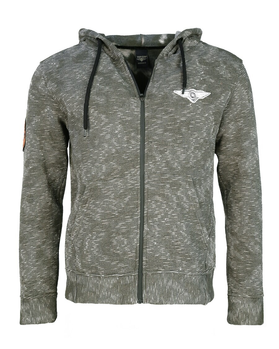 

Толстовка с капюшоном на молнии TOP GUN Zip-Up Hoodie, цвет khaki/pastel green