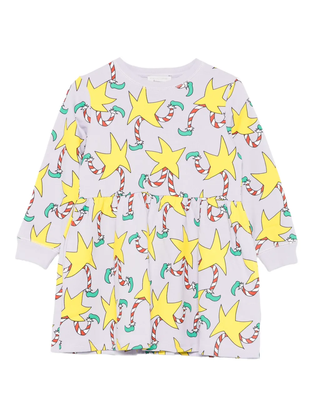 

Платье с принтом Stella Mccartney Kids, серый